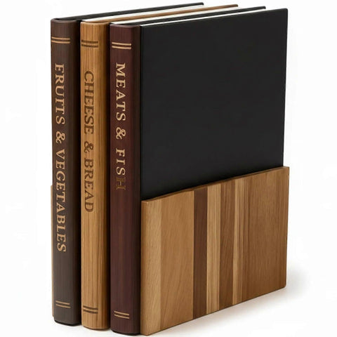 Book Wooden Cutting Board Set